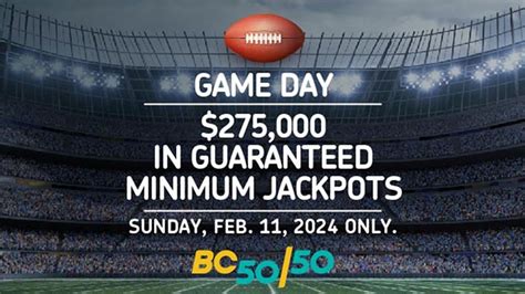 BC 50/50 Grey Cup Super Jackpots .